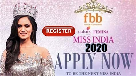 miss india 2020 registration